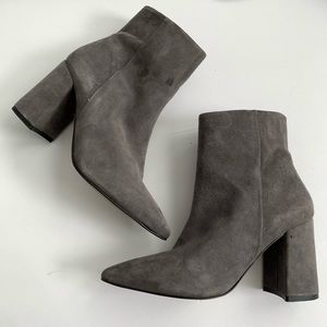 Barneys New York Leather Suede Ankle Boots